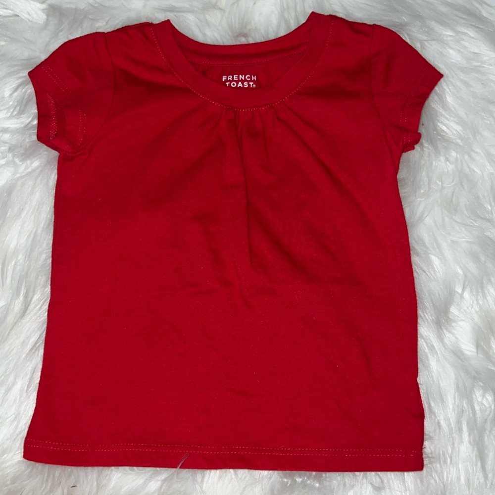 French Toast Red Tee Size 3T